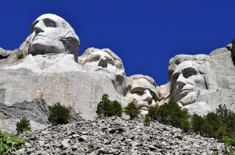 Four presidents in the sky