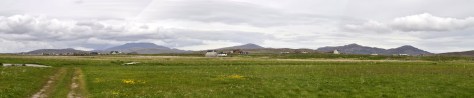 Machair and mountains at Garrynamonie South Uist